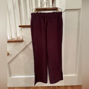 Lululemon On the Right Track Pant - Dark Adobe / Black, size 8
